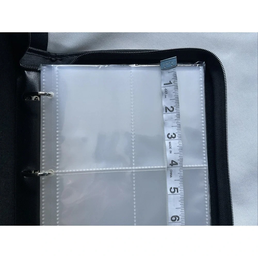 Hutrade 50 Pages 400 Cards Collectible Card Álbum With Zipper Waterproof